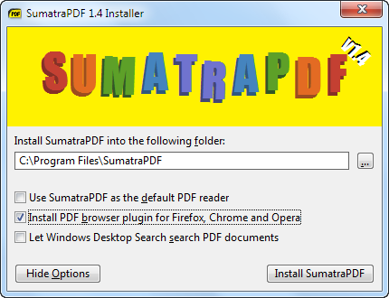 sumatra pdf browser plugin